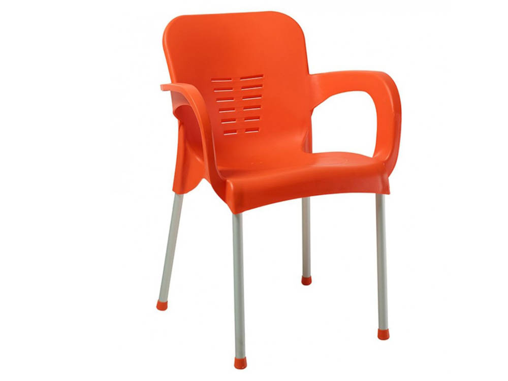 Comfort Armchair With Aluminium Legs Orange for Sale in Kampala Uganda. Hotel And Restaurant Furniture in Uganda. Hotel Laundry Equipment, Hotel/Restaurant Equipment Supplier in Kampala Uganda, East Africa: Kigali-Rwanda, Nairobi-Mombasa-Kenya, Juba-South Sudan, DRC-Congo, Tanzania, Ugabox