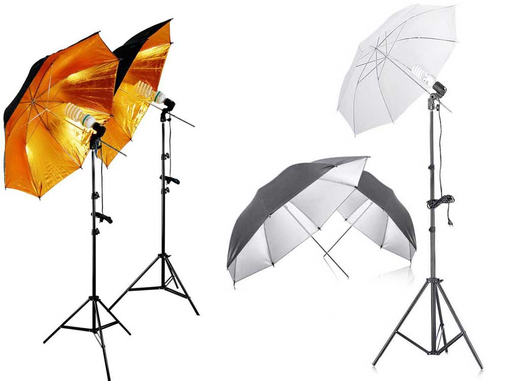 Reflector Umbrella Lighting Kit for Portrait Photography & Studio Video Recording for Sale Kampala Uganda, Professional Camera Equipment Uganda, Photography, Film & Video Cameras, Video Gear & Equipment Shop Kampala Uganda, Ugabox