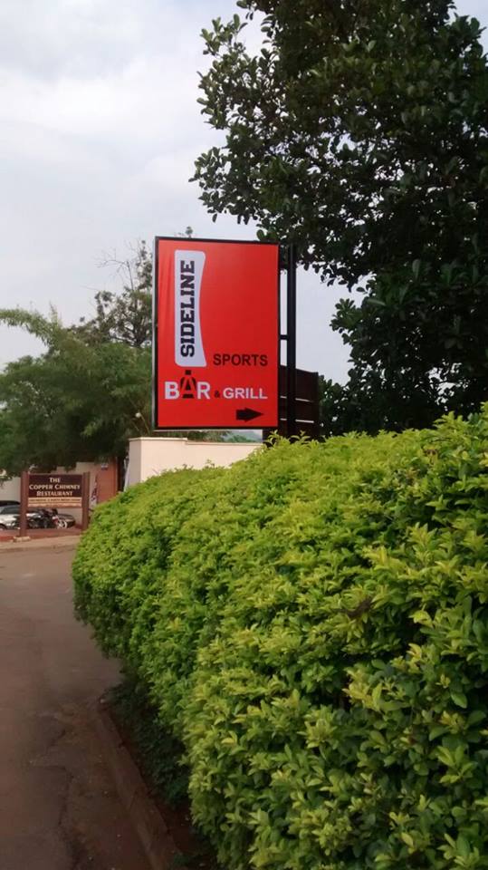Sideline Sports Bar & Grill MTN Arena-Stadium Kampala Uganda, Good food in Kampala, Food & Drink, Top Bar, Top Restaurant, Lounge, Top Bar and Lounge, Cool night out, Beer, Wine, Spirits, Cocktail bar, Sports Bar, Amazing Beer prices, Cheap Beer, Great Place to Drink after work, Gins and local beers, Grilled food and wood-fired pizzas, Chatting and Drinking, Chilling with friends and mates, Date night, Eating and Drinking, Private parties, Drinking and Dancing, Cocktail Bar, Lounge Bar, Party Bar, Kampala Pub, Cool DJs, Lively Music, Great Beer Drink Out, Tasteful Delicious food in Kampala, Amazing Drinking Venue in Kampala Uganda, Ugabox