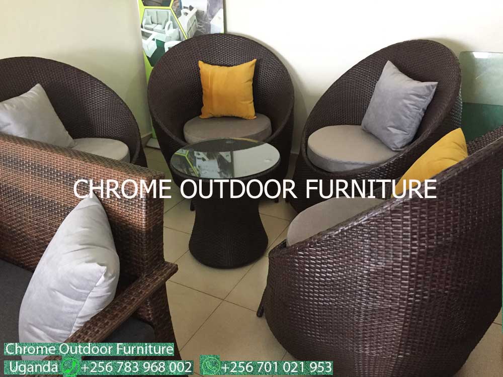 Outdoor Furniture for Sale in Uganda, Garden/Outdoor Furniture in Kampala Uganda. Home, Hotel, Restaurant/Bar Balcony Patio Furniture Uganda, Resin Wicker, Makers/Producers of All Weather Wicker Furniture in Uganda. Chrome Outdoor Furniture Uganda Product, Ugabox