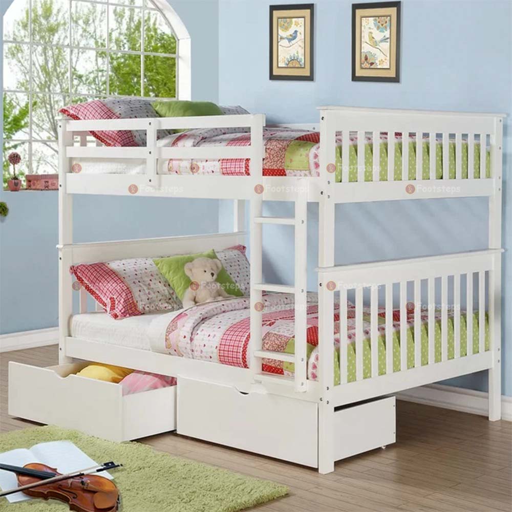 Clemon Mission Full Over Full Bunk Bed with Drawers for Sale in Kampala Uganda, Bedroom Furniture, Hotel Furniture, Home Furniture, Office Furniture  in Uganda, Home Furniture Shop in Kampala Uganda. Footsteps Furniture Company Uganda, Ugabox