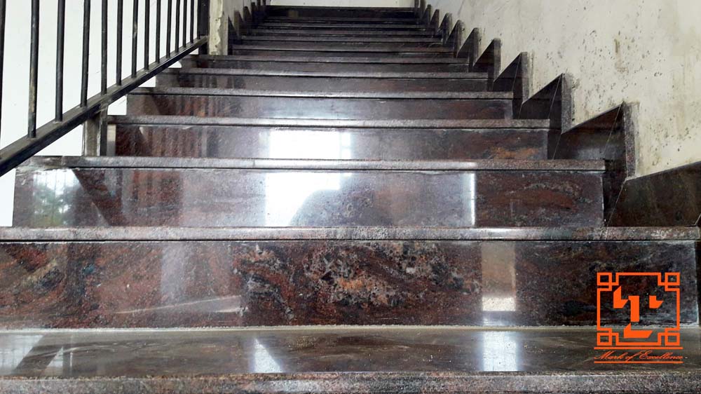 Granite Staircase Construction in Kampala Uganda, Topcon Granite & Terrazzo Uganda