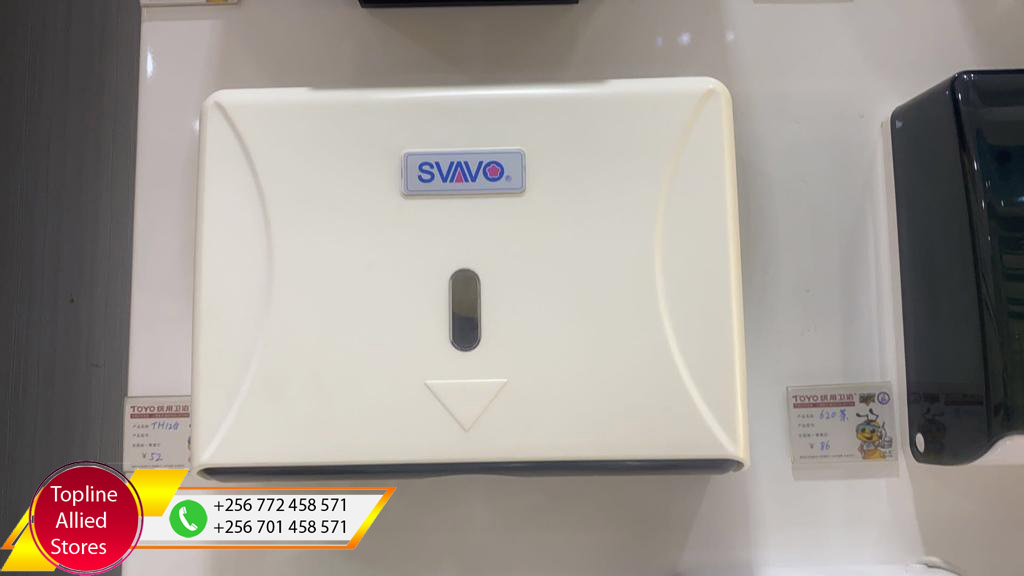 Serviette, Tissue Dispensers in Uganda, Sanitaryware, Toilet & Bathroom Accessories in Uganda, Topline Allied Stores Uganda for Supply of: Plumbing Materials, Building Materials, Kitchen Furnishing, Tiles, Ceramics and General Hardware in Nakasero Kampala Uganda, Ugabox