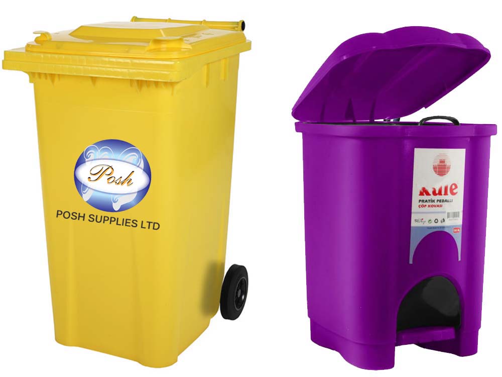 Plastic Waste Bins for Sale in Kampala Uganda. Plastic Trash Bins, Waste Disposal Equipment Uganda, Medical Supply, Medical Equipment, Hospital, Clinic & Medicare Equipment Kampala Uganda. Posh Supplies Ltd Uganda, Ugabox