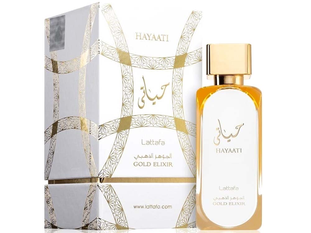 Hayaati Gold Elixir Lattafa Eau De Parfum Spray for Unisex 100ml, Fragrances and Perfumes Shop in Kampala Uganda, Beauty Gifts Shop Online, Ugabox Perfumes