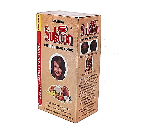 Sukoon Herbal Hair Tonic for Sale in Addis Ababa Ethiopia. Sukoon herbal hair tonic for long and lustrous shining black hair, effective against hair loss, thinning of hair, fighting baldness & dandruff. Herbal Remedies, Herbal Supplements Shop in Ethiopia. Stamina Thrills Ethiopia. Ugabox