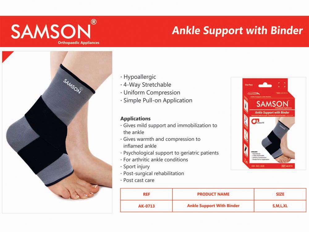Ankle Binder Samson for Sale in Kampala Uganda. Orthopedics and Physiotherapy Medical Appliances Shop/Supplier in Kampala Uganda. Distributor and Consultant of Specialized Orthopedics and Physiotherapy Appliances/Equipment in Uganda. Ugabox
