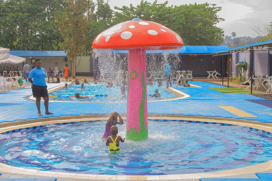 Lloli Fun Park Uganda-Akamwesi Mall. Services: Kids Fun Park, Kids Outdoor Playground, Swings And Slides, Swimming Pools for Toddlers, Kids And Adults, Gardens And Restaurant/Food Court for Birthday Parties, Baby Showers And Bridal Showers. Location: Akamwesi Shopping Mall, Kyebando, Kampala Uganda, Ugabox