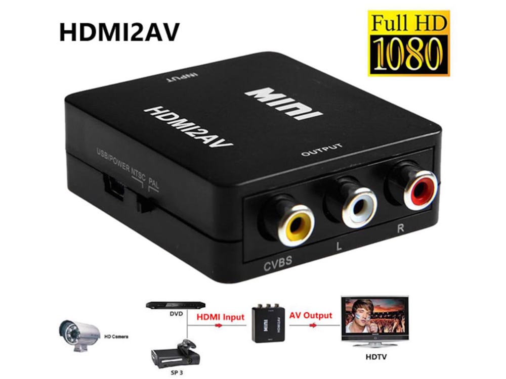 HDMI To AV/CVBS Video Converter Full HD 1080P For Sale in Kampala Uganda, Electronics Shop in Uganda, Electronics Shop in Uganda, Home Entertainment, Electronics/Satellite Equipment Supplier in Uganda, The Satellite Shop Uganda, Ugabox