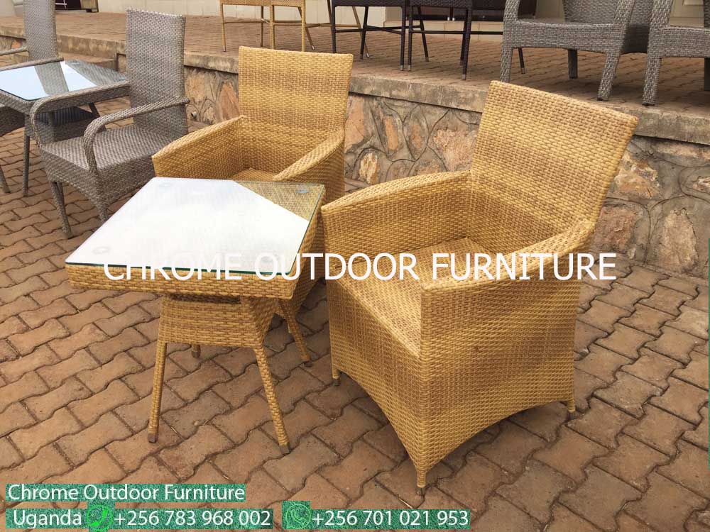 Outdoor Furniture for Sale in Uganda, Garden/Outdoor Furniture in Kampala Uganda. Home, Hotel, Restaurant/Bar Balcony Patio Furniture Uganda, Resin Wicker, Makers/Producers of All Weather Wicker Furniture in Uganda. Chrome Outdoor Furniture Uganda Product, Ugabox