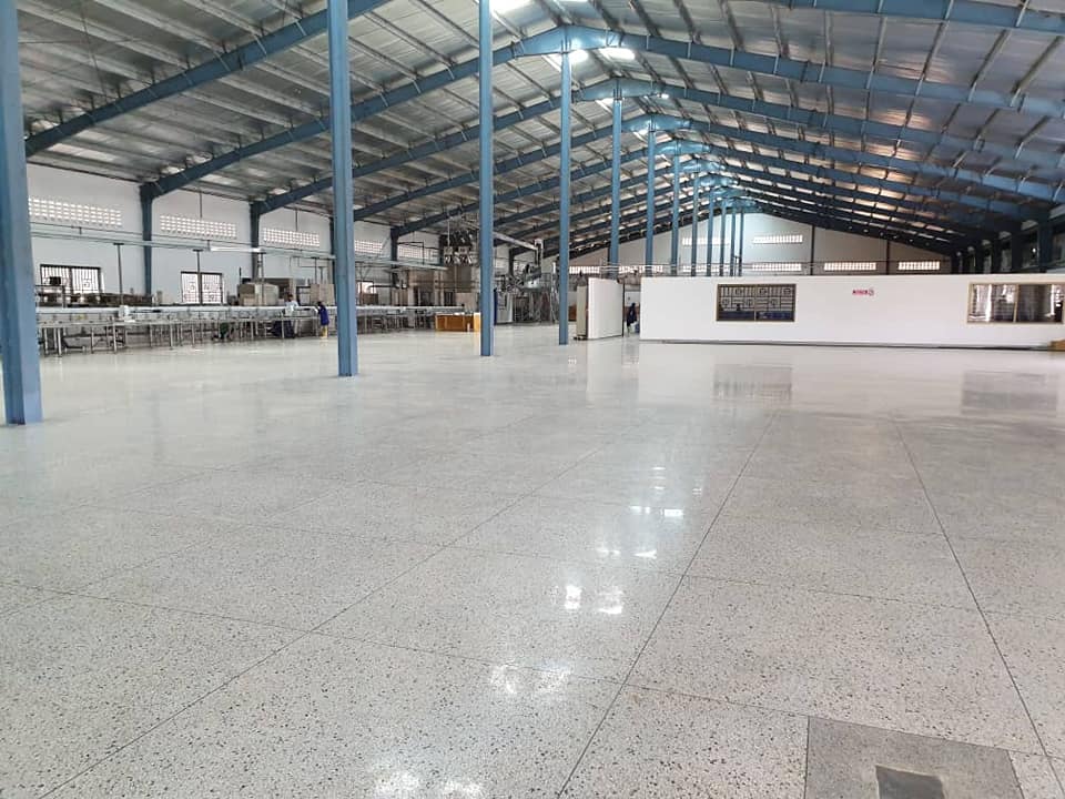 Terrazzo Factory Floor in Kampala Uganda, Terrazzo Materials Supply, Terrazzo Construction Products & Materials in Uganda, Ugabox