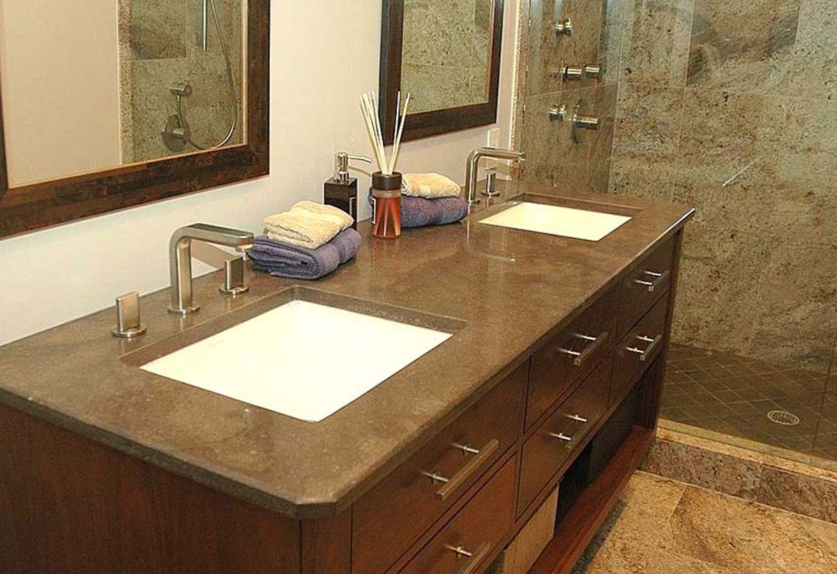 Granite And Marble Bathroom Vanity Top / Bathroom Countertop Installation Services in Kampala Uganda. Bathroom Vanity Top Installation Company in Uganda. Bathroom Interior Design Installation, Granite/Marble Slabs-Tiles And Flooring Materials Supply in Uganda: Varni Granite, Marble And Terrazzo Uganda, Ugabox