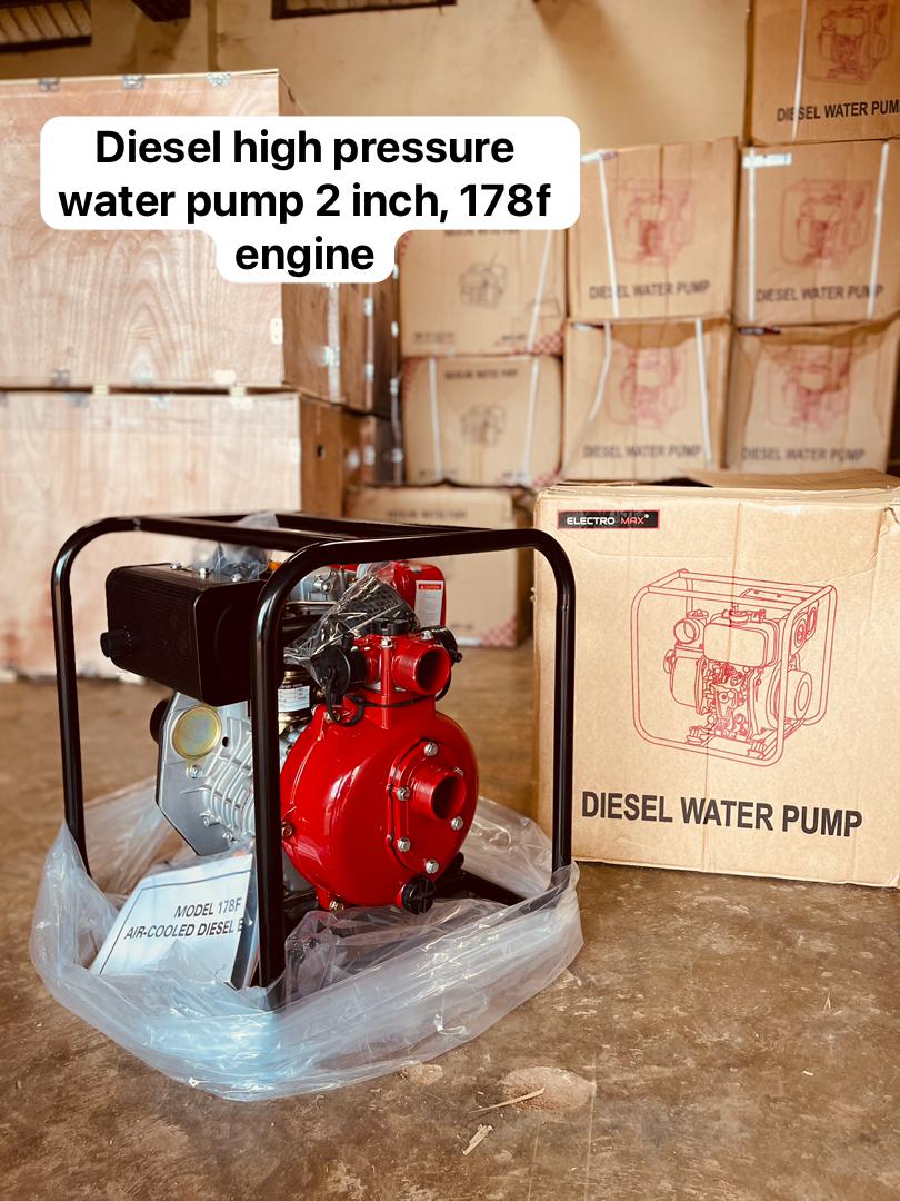 Price in Uganda for High Pressure Water Pump. UGX: 2,000,000. Diesel High Pressure Water Pump 2 Inch Model 178F Engine for Sale in Kampala Uganda. Equipment For Gardening/Farming And Commercial Agricultural Use. Machine World Uganda Importer, Supplier, Distributor, Assembler and Installer of Domestic And Commercial Agricultural Equipment And Industrial Agricultural Machinery in Kampala-Uganda, East Africa: Kigali-Rwanda, Nairobi-Mombasa-Kenya, Juba-South Sudan, DRC-Congo, Tanzania. Ugabox Machinery Marketing Platform Uganda | Ugabox.com
