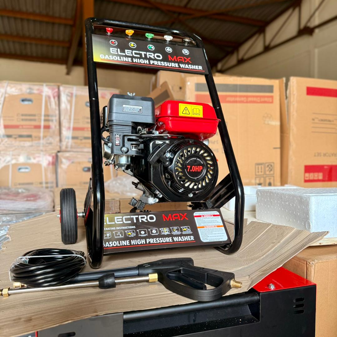 Price in Uganda for: Auto Car Jet Washer. UGX: 1,350,000. High Pressure Jet Washer 3000 psi Petrol Engine Comes With All Accessories for Sale in Kampala Uganda. Equipment For Cleaning Cars, Homes, Commercial Spaces, Machinery And Surfaces. Machine World Uganda Importer, Supplier, Distributor, Assembler and Installer of Domestic And Commercial Cleaning Equipment/Industrial Machinery in Kampala-Uganda, East Africa: Kigali-Rwanda, Nairobi-Mombasa-Kenya, Juba-South Sudan, DRC-Congo, Tanzania. Ugabox Machinery Marketing Platform Uganda | Ugabox.com