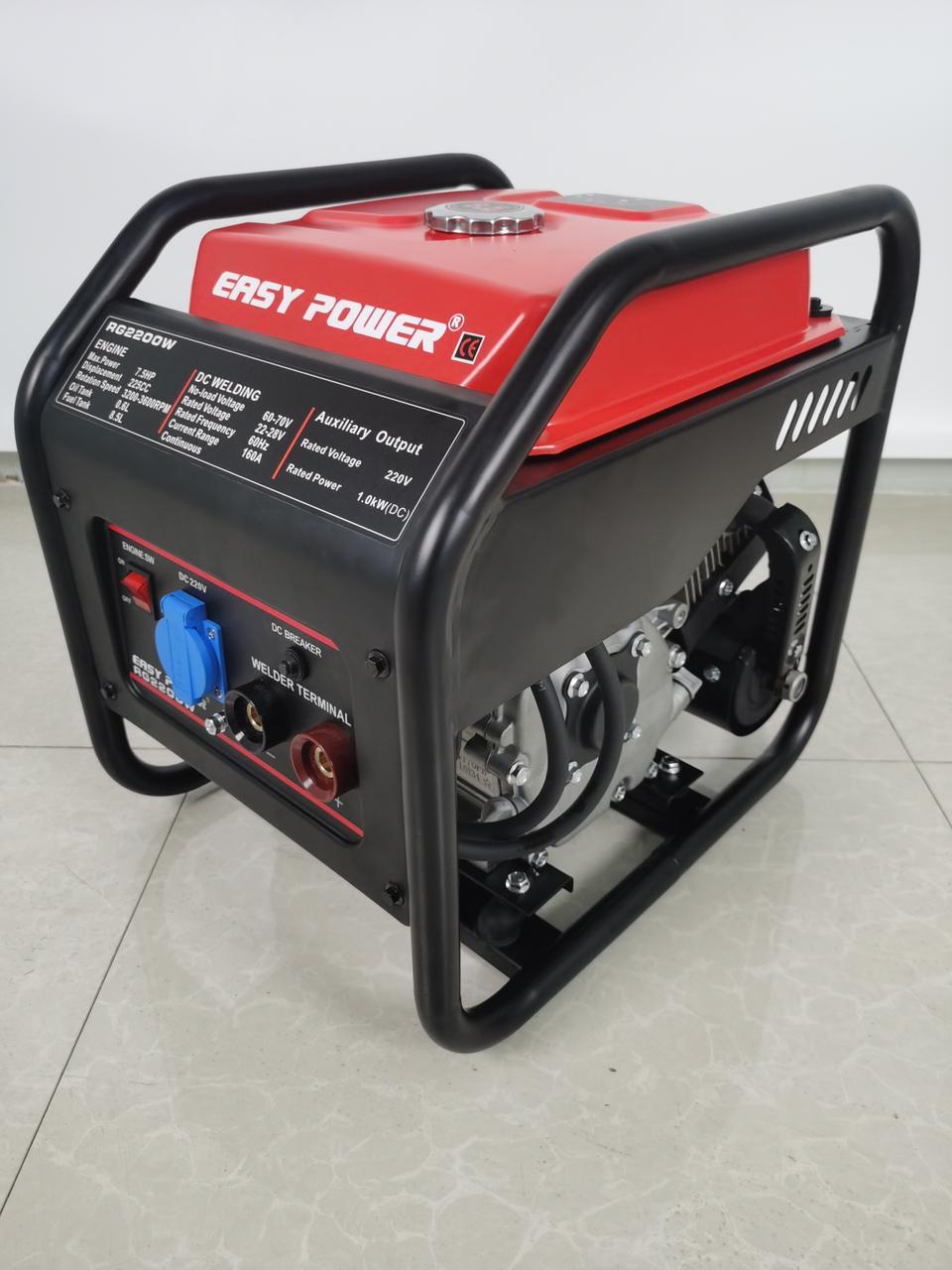 Easy Power Petrol Generator/Welding Generator 220V 160Amps 1KW Output For Sale Kampala Uganda. Generators For Electricity/Power Supply Uganda. Machine World Uganda for all your power generators and backup power equipment supplies in Kampala Uganda, East Africa: Kigali-Rwanda, Nairobi-Mombasa-Kenya, Juba-South Sudan, DRC Congo, Tanzania. Ugabox