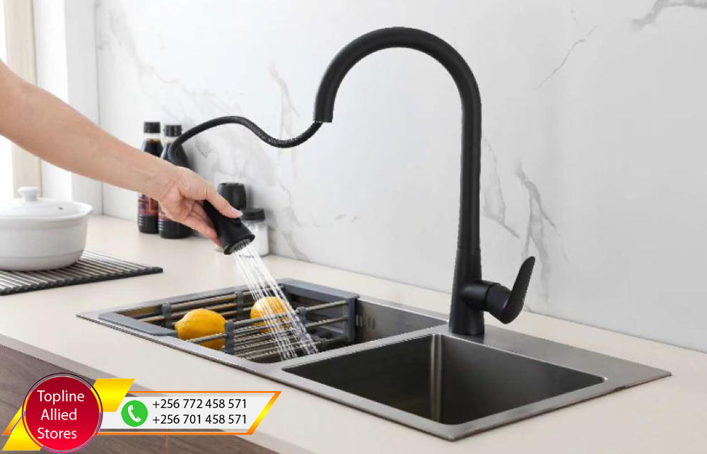 Hand Made Sink Plus Kitchen Mixers in Uganda, Sanitaryware, Toilet & Bathroom Accessories in Uganda, Topline Allied Stores Uganda for Supply of: Plumbing Materials, Building Materials, Kitchen Furnishing, Tiles, Ceramics and General Hardware in Nakasero Kampala Uganda, Ugabox