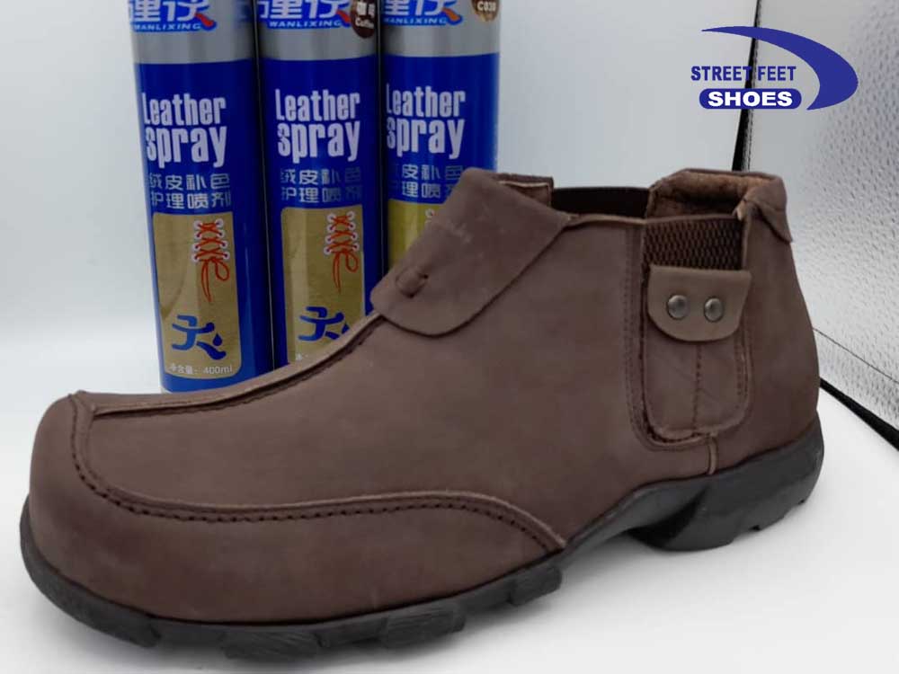 Shoe/Leather Spray for Sale in Uganda, Men's Shoes for Sale in Uganda. Leather Spray for Shoe Maintenance. Sofa Spray in Uganda. Street Feet Shoes Uganda, Shoe Shop for Quality Foot Wear for all Events & Occasions: Smart Shoes, Wedding Shoes, Office Shoes in Kampala Uganda, Ugabox