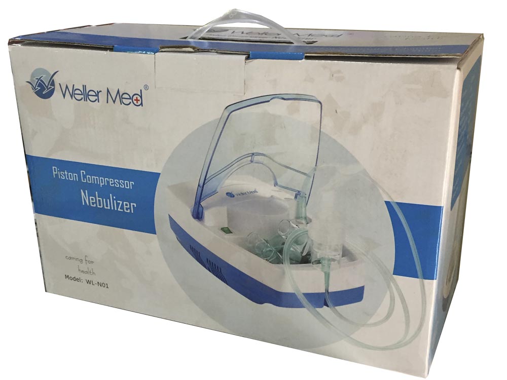 Weller Med Piston Compressor Nebulizer Model: WL-N01 for Sale in Kampala Uganda. Nebulizers in Uganda, Medical Supply, Medical Equipment, Hospital, Clinic & Medicare Equipment Kampala Uganda. Meridian Tech Systems Uganda, Ugabox