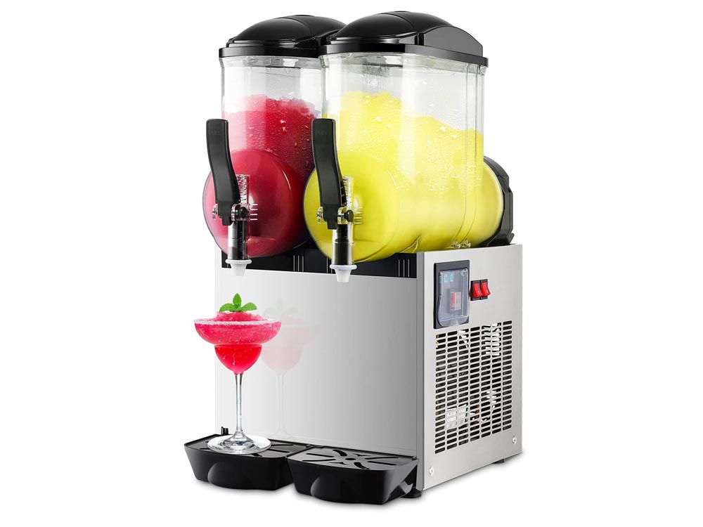 Double Tank Slushy Juice Machine for Sale in Kampala Uganda. Beverage and Food Equipment/Holding Beverage and Food Equipment in Uganda. Commercial Kitchen Equipment, Hotel/Restaurant Equipment Supplier in Kampala Uganda, East Africa: Kigali-Rwanda, Nairobi-Mombasa-Kenya, Juba-South Sudan, DRC-Congo, Tanzania, Ugabox