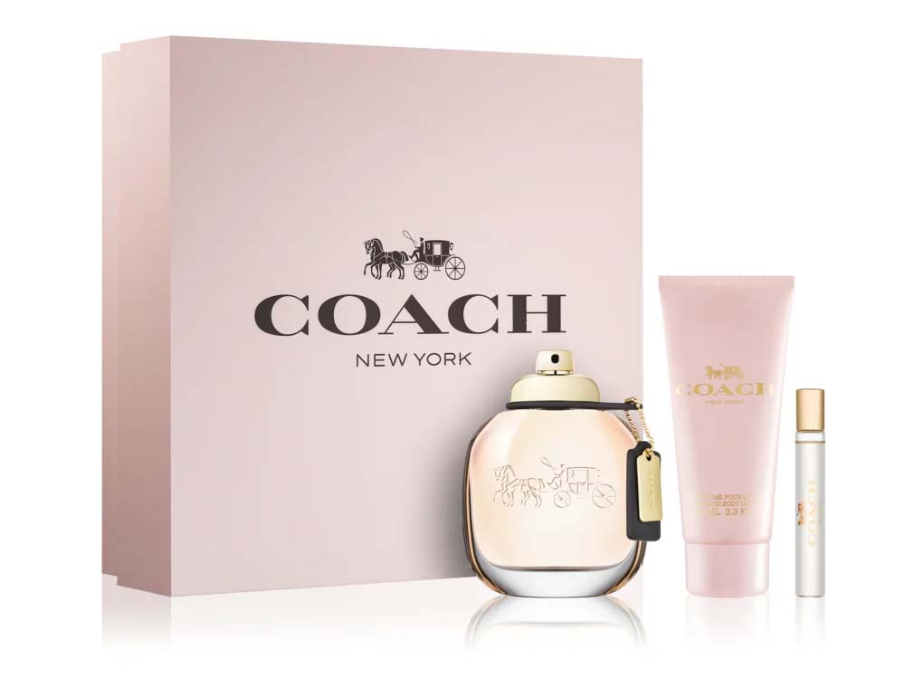 Coach New York Eau de Toilette 3 Piece Gift Set for Women 90ml, Fragrances And Perfumes for Sale, Body Spray Shop in Kampala Uganda. Ugabox