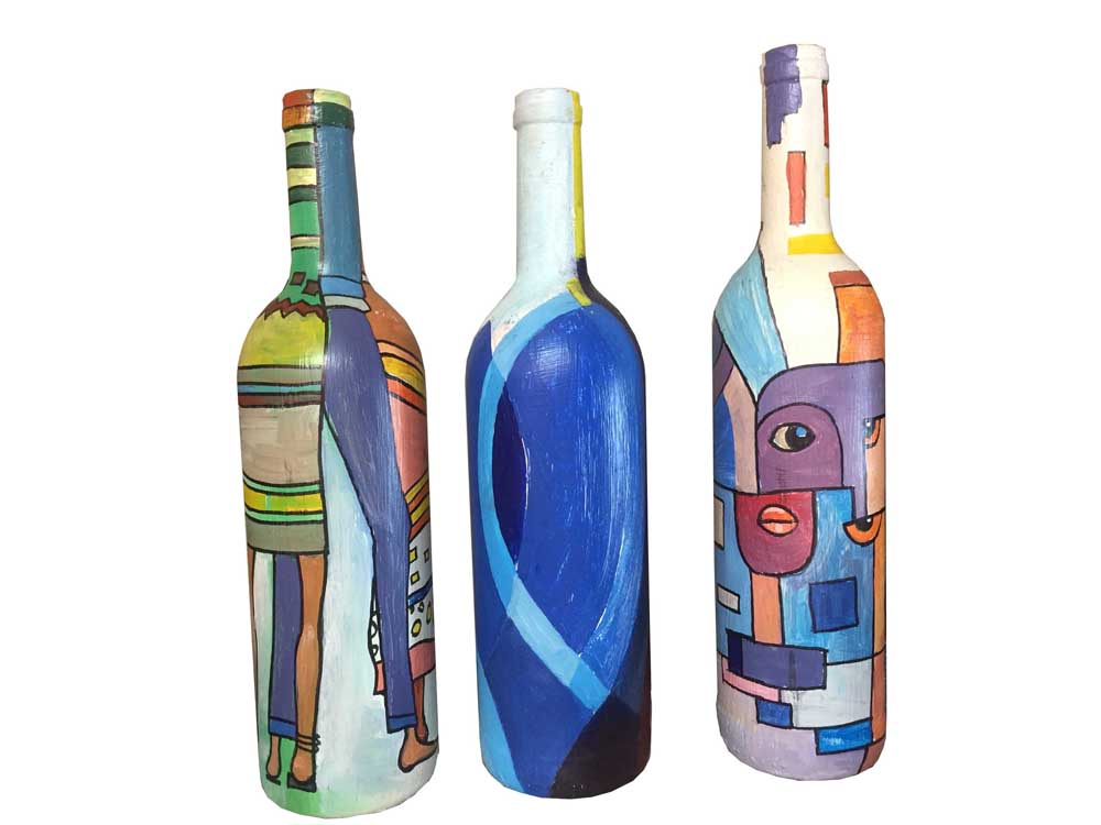 Decorative Bottles, Art and Crafts Uganda, Home Decor Uganda, African Art, Johnay Artz Kampala Uganda, Ugabox