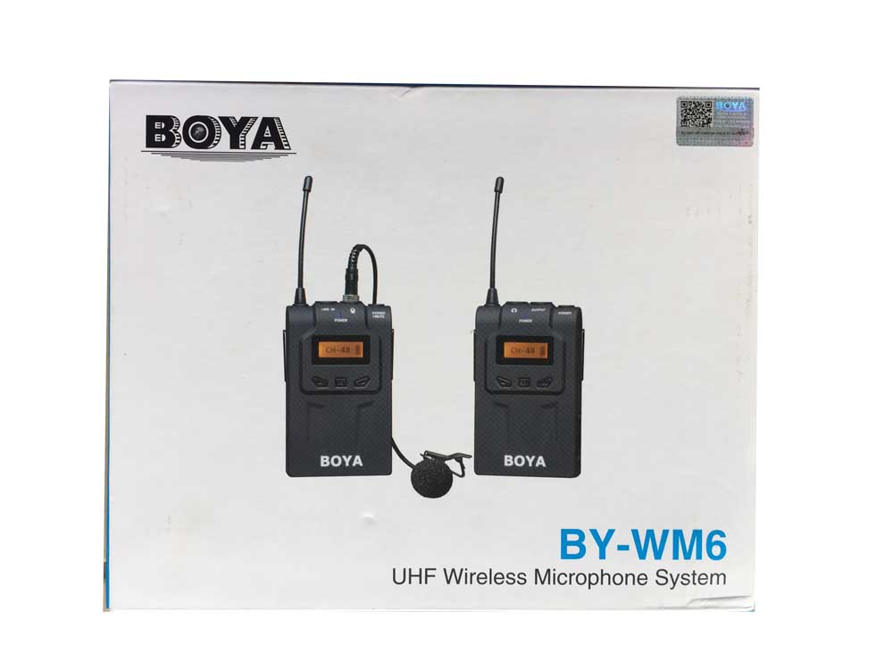 Boya BY-WM6 UHF Wireless Microphone System for Sale Kampala Uganda, Dpuble Channel AudioCamera Microphones Uganda, Professional Cameras, Photography, Film & Video Cameras, Video Equipment Shop in Kampala Uganda, Ugabox