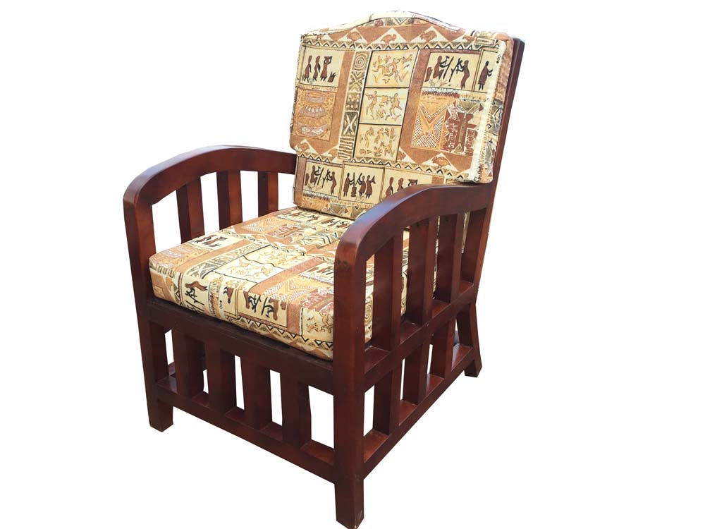 Chair with Cushion, Outdoor furniture for Sale Kampala Uganda, Wood Furnitue Uganda, Ugabox
