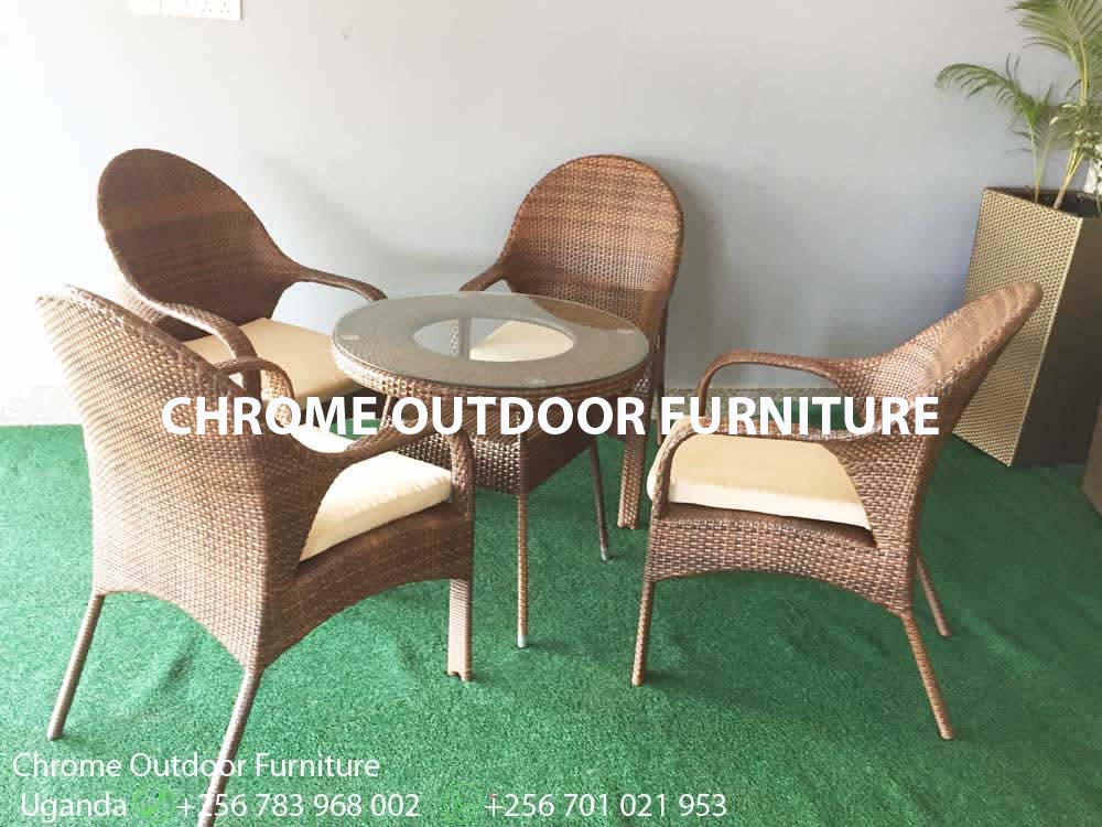 4 Outdoor Chairs & Coffee Table Uganda, Garden and Outdoor Furniture for Sale Kampala Uganda, Balcony, Patio Furniture Uganda, Resin Wicker, All Weather Wicker Uganda, Ugabox
